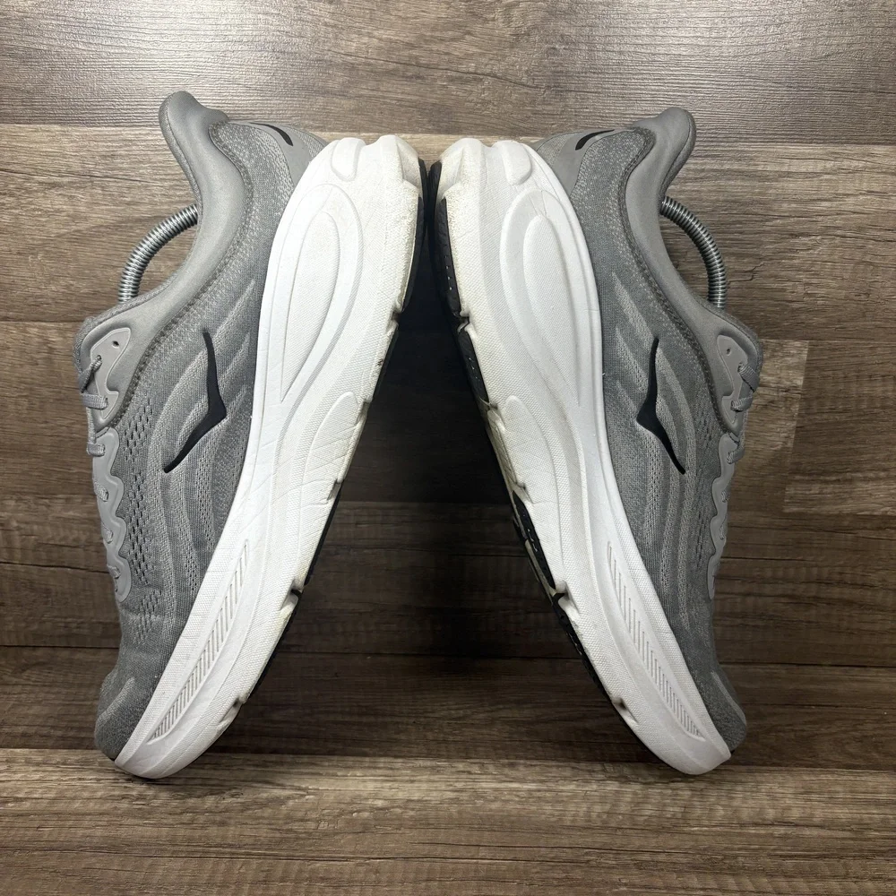 Hoka Bondi 9 Gray Mens US Size 13 EUR 48 1162011 GCTC Running Shoes